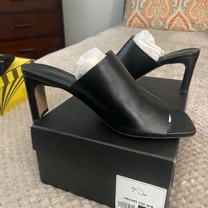Banana Republic Dark Leather Slides